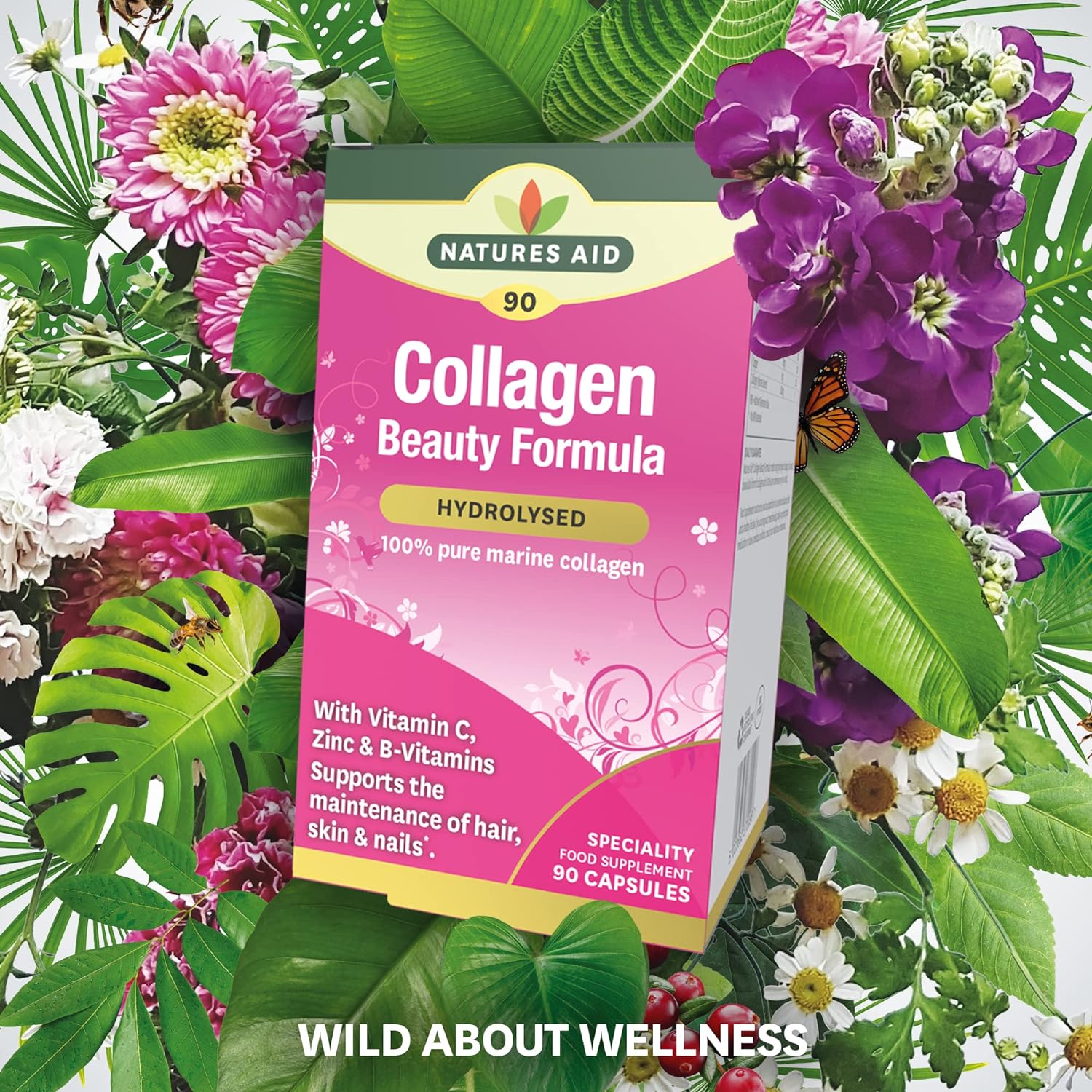 Collagen Beauty Formula 90 Capsules - Eco Natural Products - Natures Aid - Vitamins & Supplements