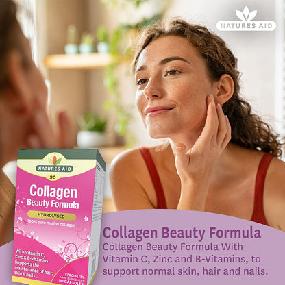 Collagen Beauty Formula 90 Capsules - Natures Aid - Vitamins & Supplements - Eco Natural Products