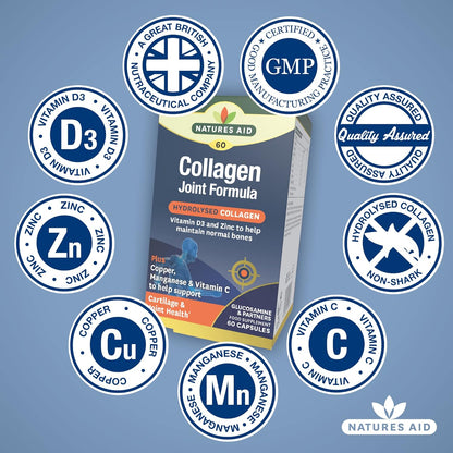 Collagen Joint Formula 60 Capsules - Natures Aid - Vitamins & Supplements - Eco Natural Products