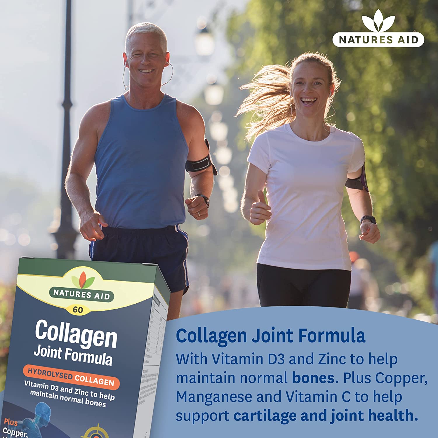 Collagen Joint Formula 60 Capsules - Eco Natural Products - Natures Aid - Vitamins & Supplements