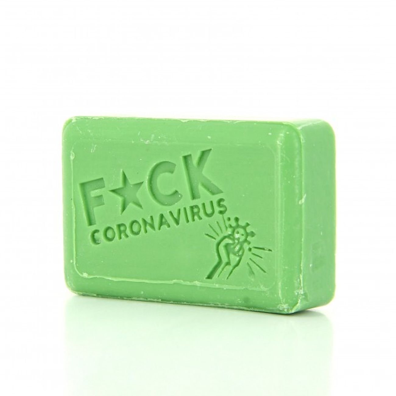 Collector Soap F*ck Corona Virus 125g - Eco Natural Products - FouFour - Savon de Marseille - Bar Soap