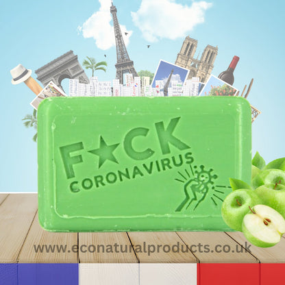 Collector Soap F*ck Corona Virus 125g - FouFour - Savon de Marseille - Bar Soap - Eco Natural Products