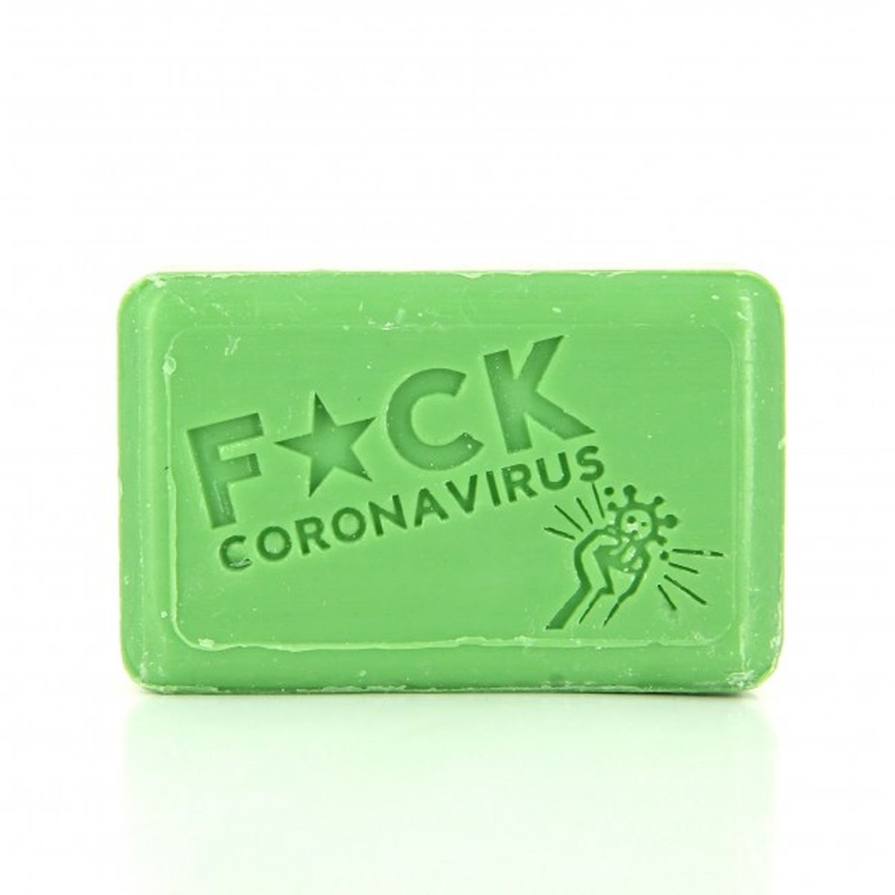 Collector Soap F*ck Corona Virus 125g - Eco Natural Products - FouFour - Savon de Marseille - Bar Soap