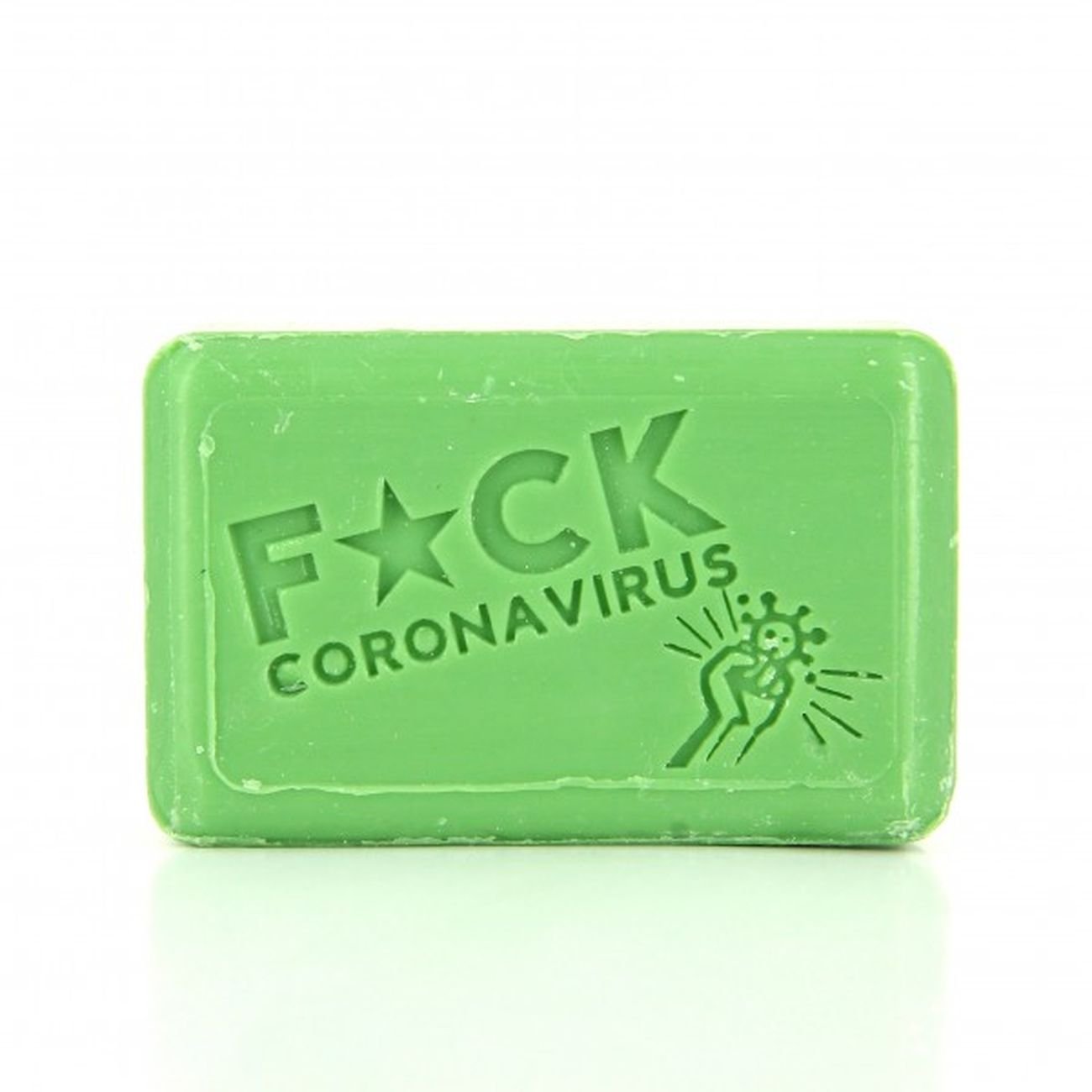 Collector Soap F*ck Corona Virus 125g - FouFour - Savon de Marseille - Bar Soap - Eco Natural Products