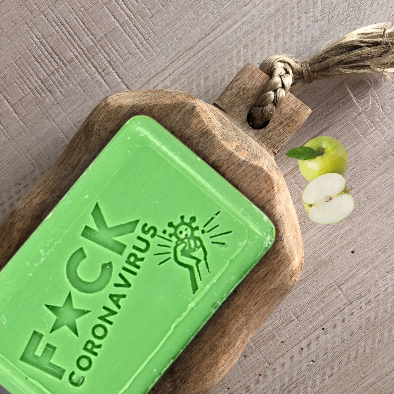 Collector Soap F*ck Corona Virus 125g - FouFour - Savon de Marseille - Bar Soap - Eco Natural Products