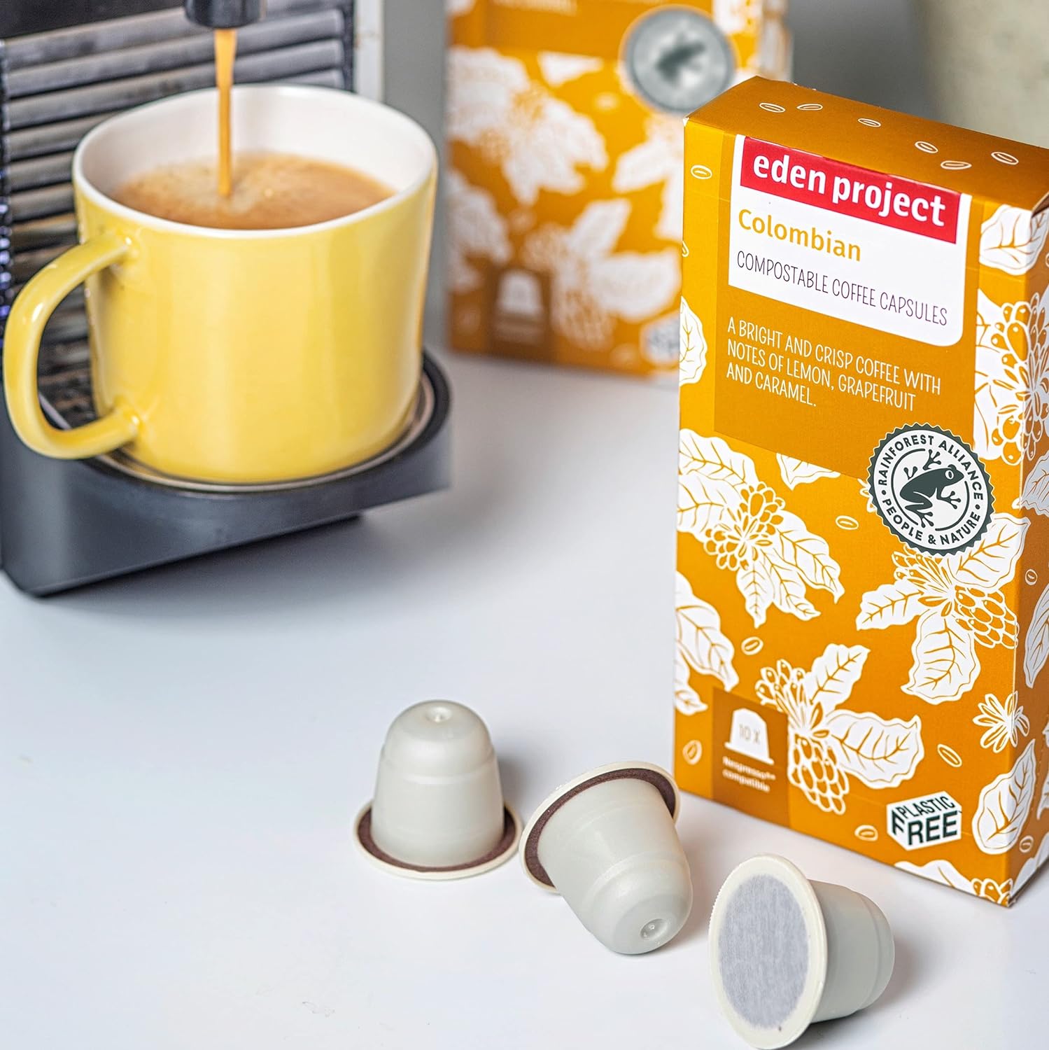 Colombia Coffee Capsules x 10 - Eco Natural Products - Eden Project - Coffee