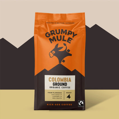 Colombia Organic Ground Coffee 200g - Grumpy Mule Coffee - Coffee - Eco Natural Products