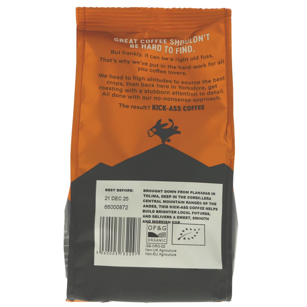 Colombia Organic Ground Coffee 200g - Eco Natural Products - Grumpy Mule Coffee - Coffee