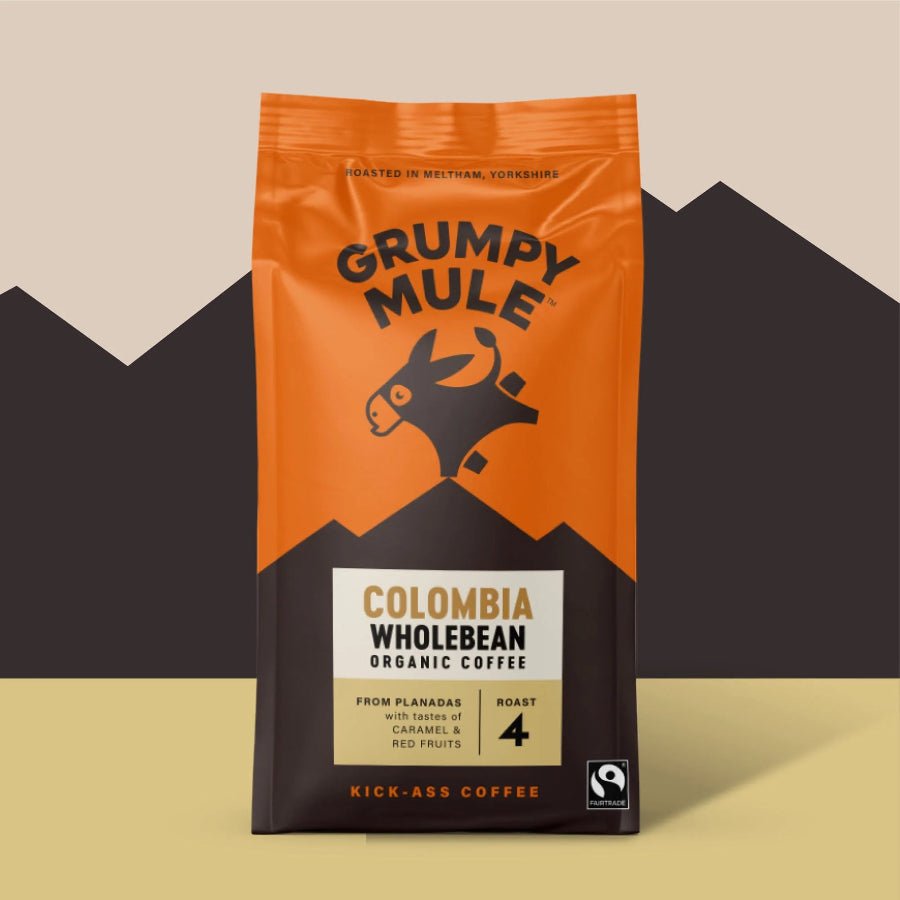 Colombia Organic Whole Bean 200g - Grumpy Mule Coffee - Coffee Beans & Ground Coffee - Eco Natural Products