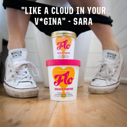 Combo Pack Tampons Non - Applicator - Here We Flo - Feminine Sanitary Supplies - Eco Natural Products