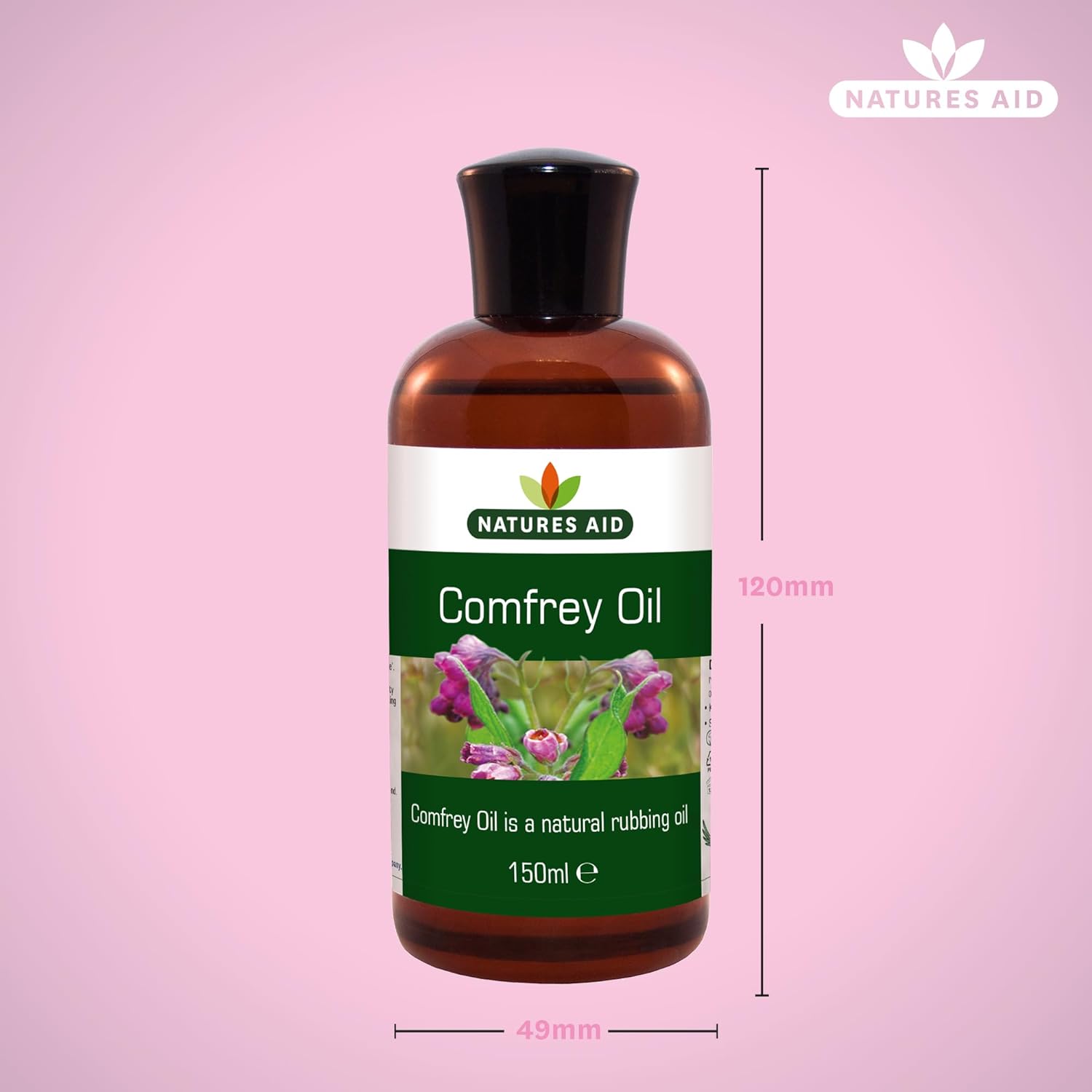 Comfrey Oil 150ml - Eco Natural Products - Natures Aid - Massage Oil