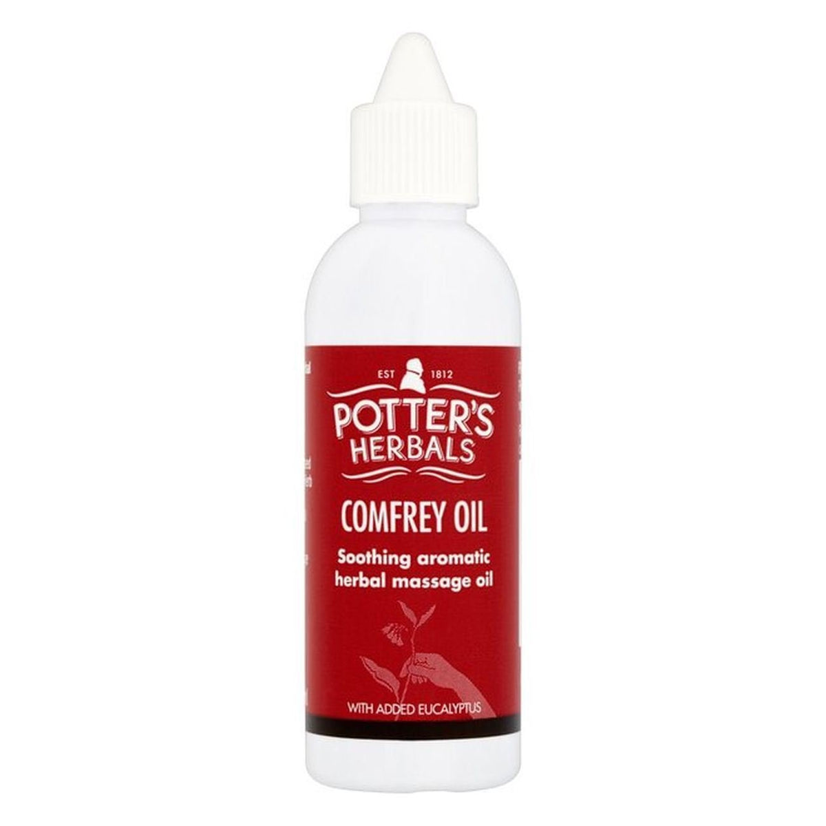 Comfrey Oil with Eucalyptus 75ml - Potter's Herbals - Massage Oil - Eco Natural Products