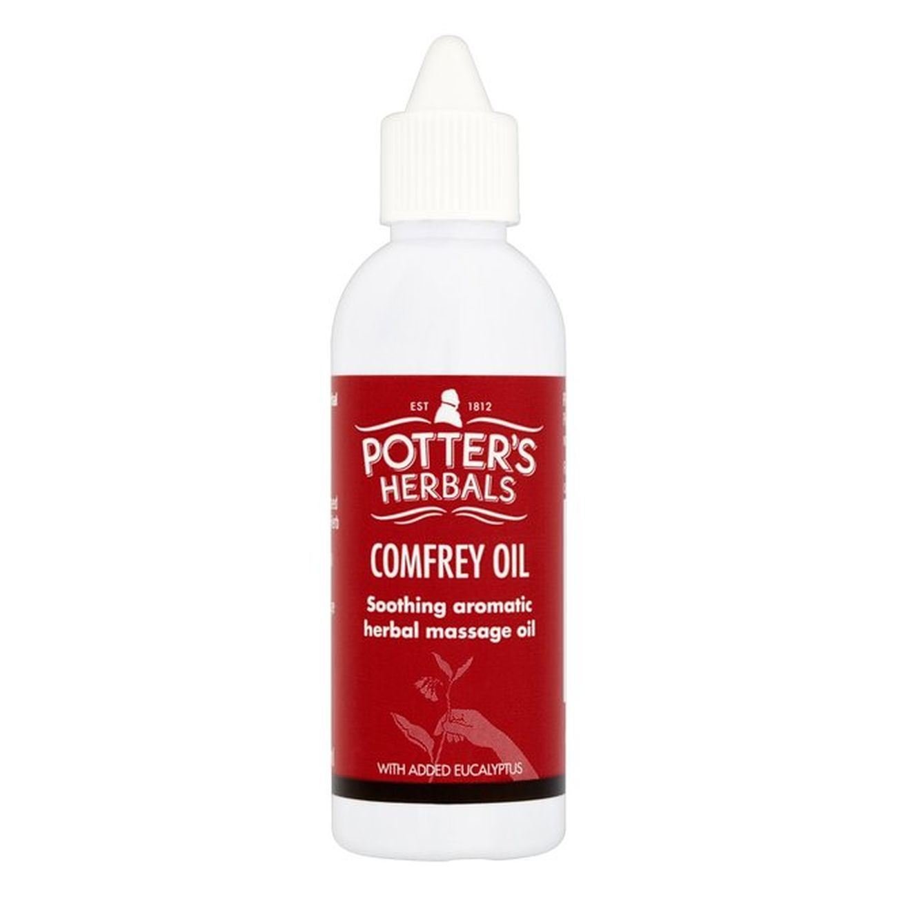 Comfrey Oil with Eucalyptus 75ml - Potter's Herbals - Massage Oil - Eco Natural Products