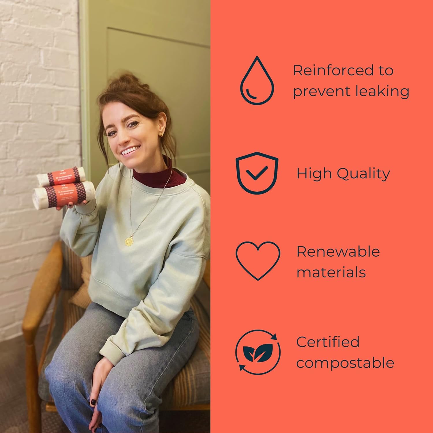 Compostable Bin Liners 10L 25 bags - Seep - Bags - Eco Natural Products