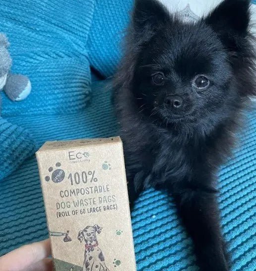 Compostable Dog Waste Bags 60 Bags - Eco Green Living - Pet Waste Bags - Eco Green Living