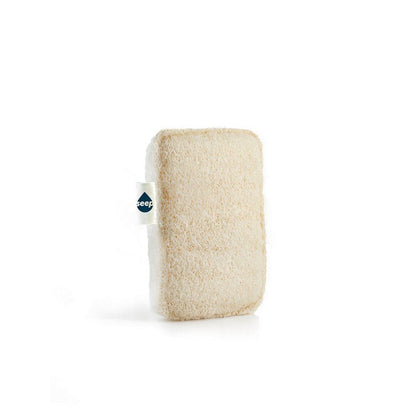 Compostable Sponge with Loofah Scourer 1 unit 20g - Seep - Loofah Sponge - Eco Natural Products