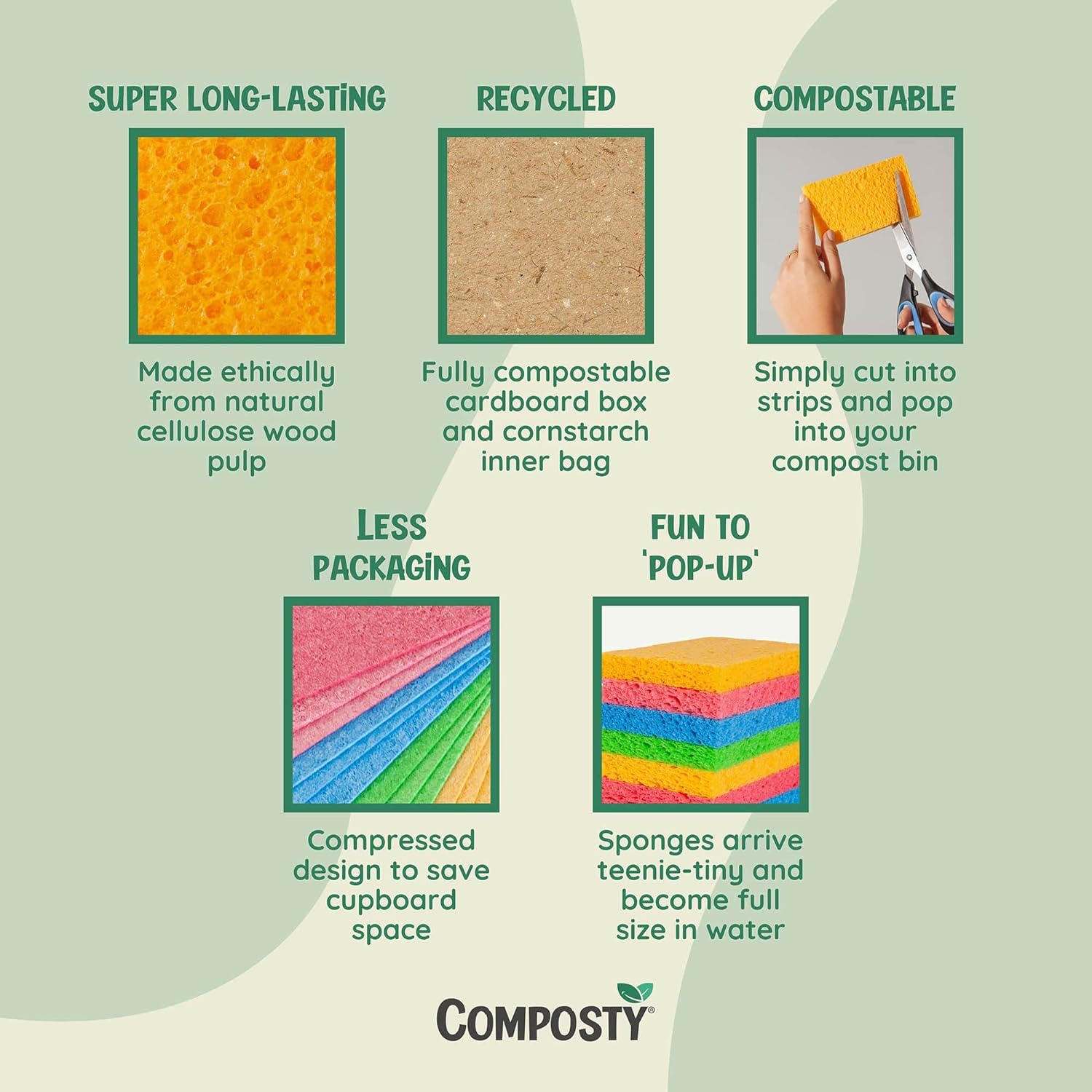 Composty® Eco Sponges - Eco Natural Products - Composty - Sponge