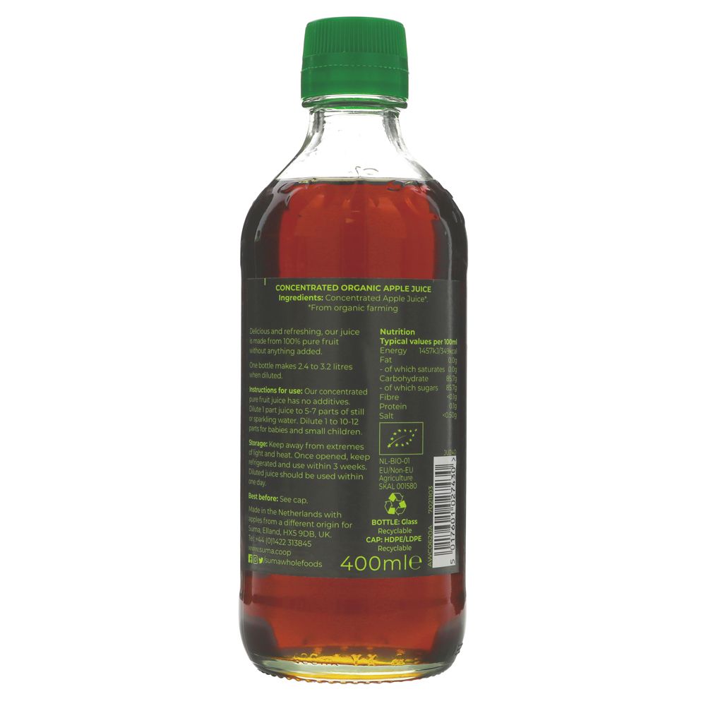 Concentrate Apple Juice 400ml - Suma - Juice - Eco Natural Products