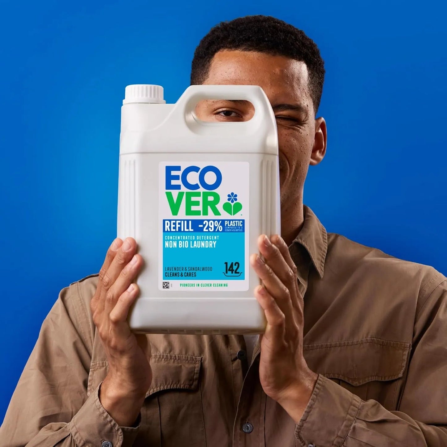 Concentrated Non - Bio Laundry Liquid 142 Washes 5L - Ecover - Laundry Detergent - Ecover