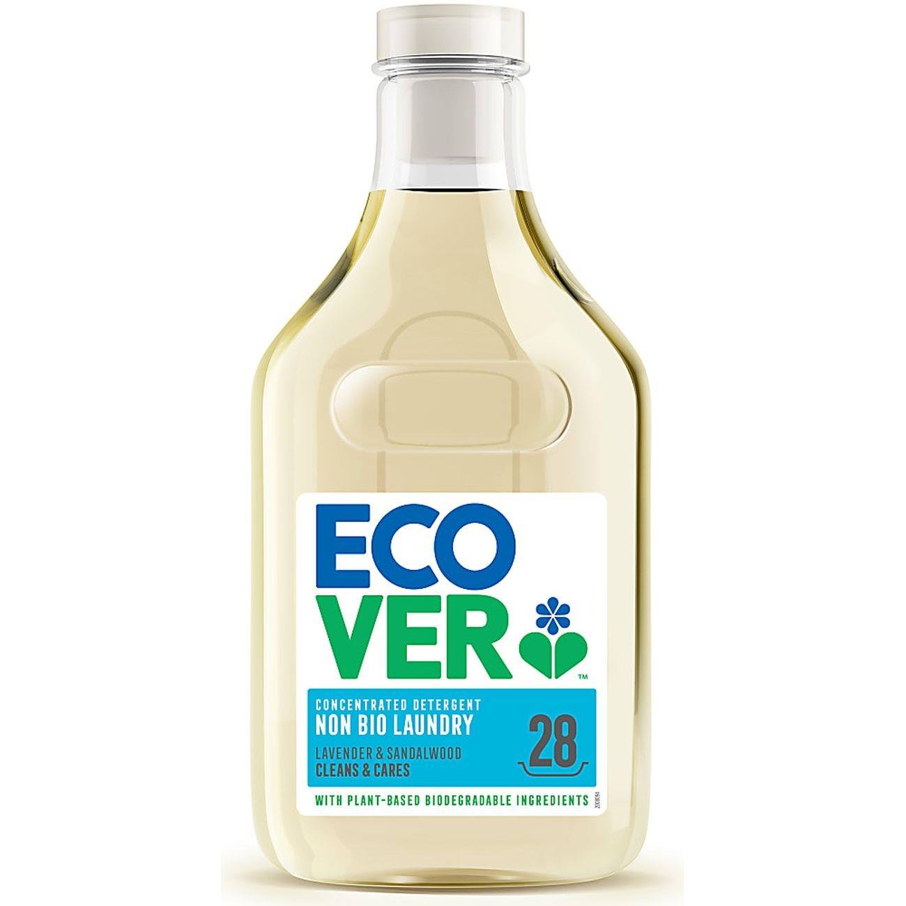 Concentrated Non - Bio Laundry Liquid 28 Washes 1L - Ecover - Laundry Detergent - Eco Natural Products
