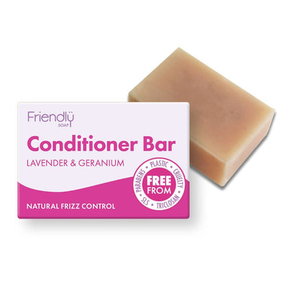 Conditioner Bar Lavender & Geranium 90g - Friendly Soap - Conditioners - Eco Natural Products