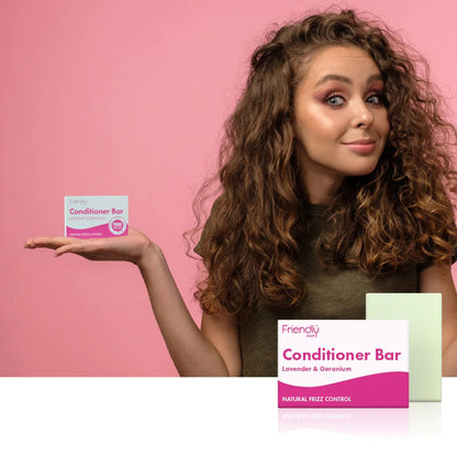 Conditioner Bar Lavender & Geranium 90g - Friendly Soap - Conditioners - Eco Natural Products
