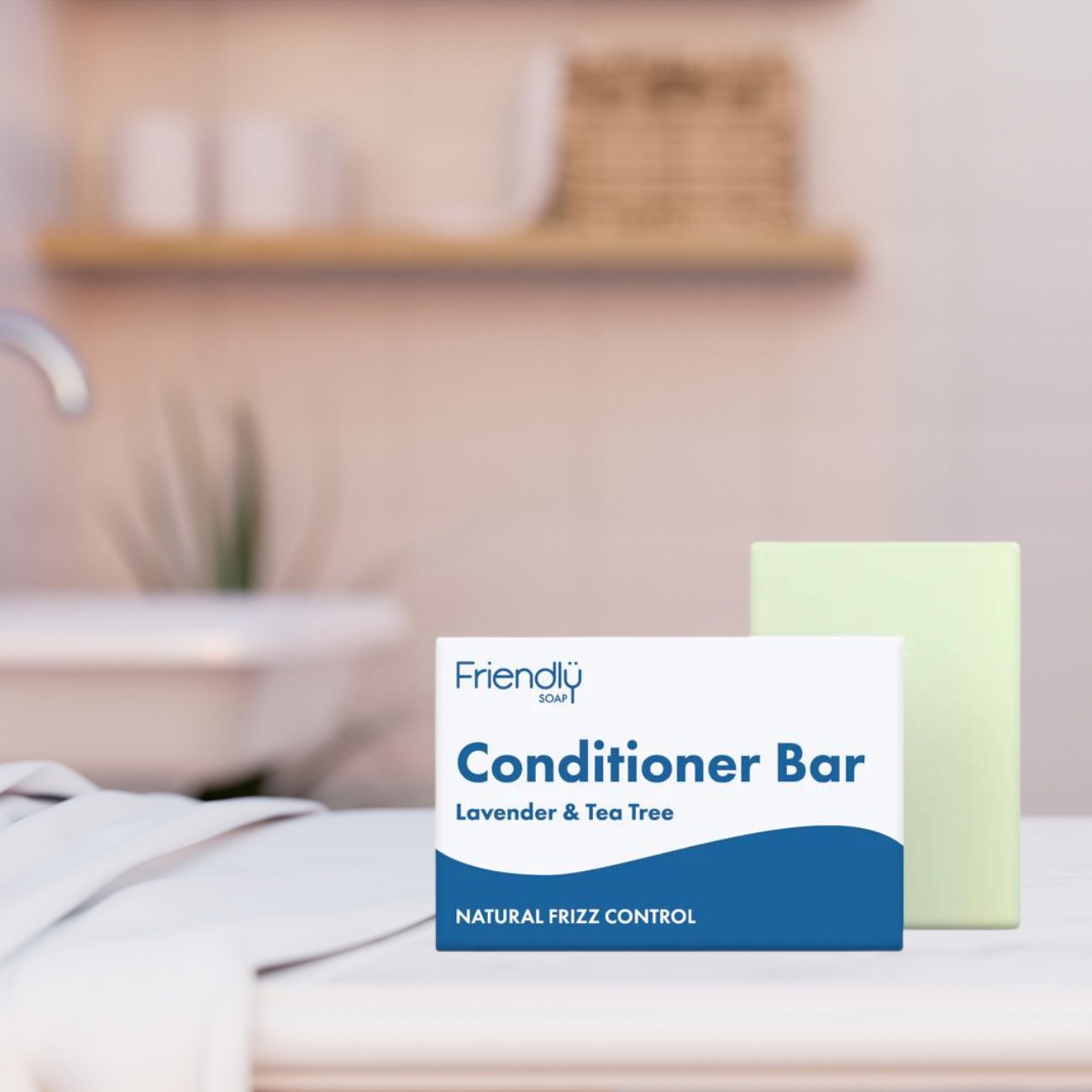 Conditioner Bar Lavender & Tea Tree 90g - Friendly Soap - Conditioners - Eco Natural Products