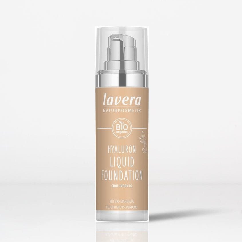 Cool Ivory 02 Hyaluron Liquid Foundation Spf15 30ml - Eco Natural Products - Lavera - Liquid foundation