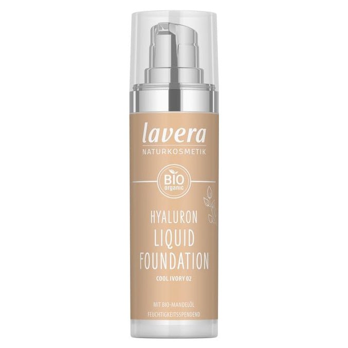 Cool Ivory 02 Hyaluron Liquid Foundation Spf15 30ml - Eco Natural Products - Lavera - Liquid foundation