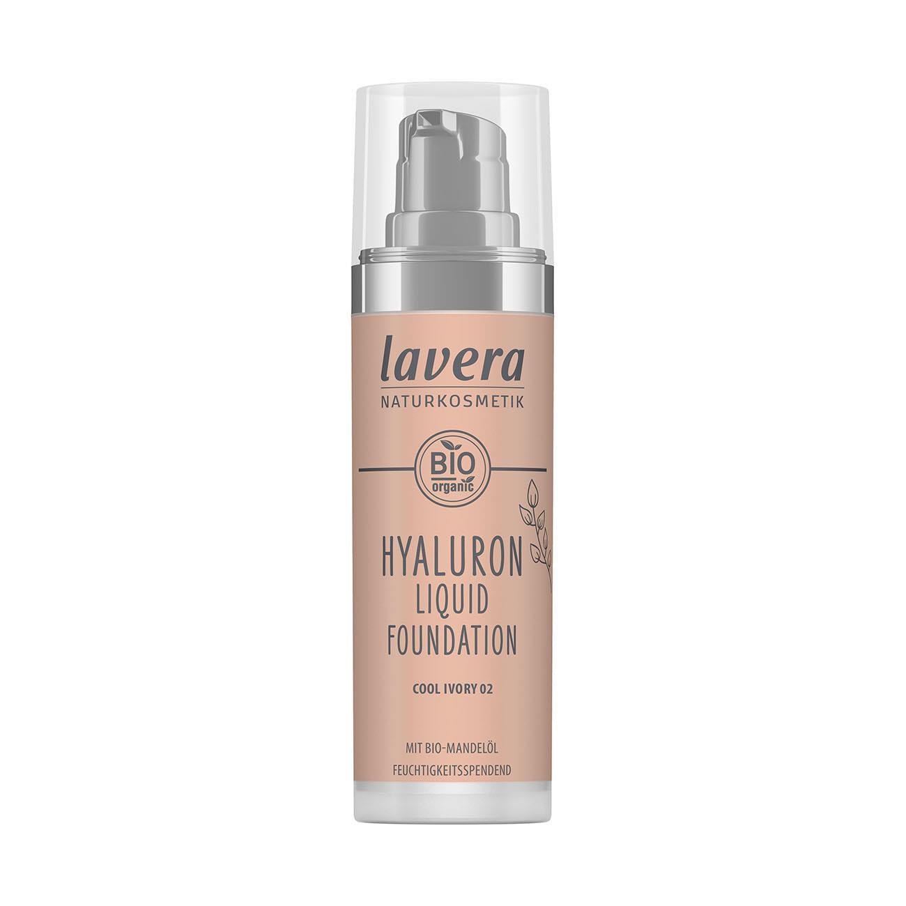 Cool Ivory 02 Hyaluron Liquid Foundation Spf15 30ml - Eco Natural Products - Lavera - Liquid foundation