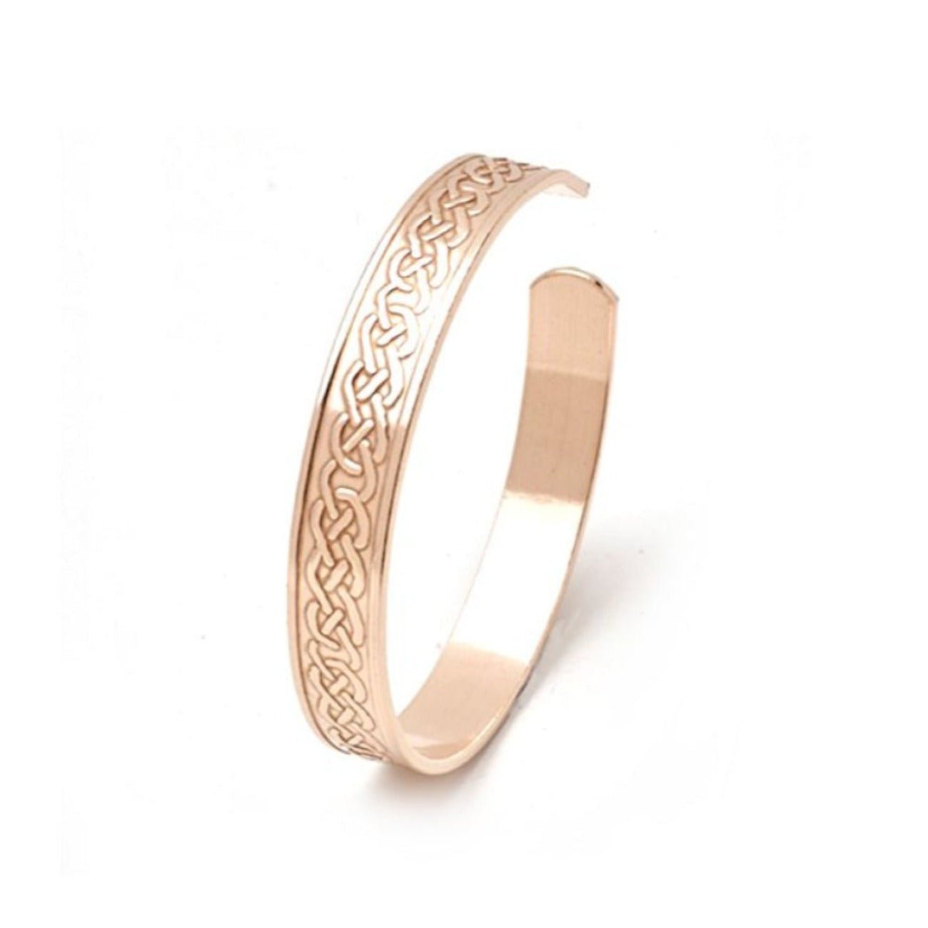 Copper Bangle 3/8" Celtic Weave Medium - Eco Natural Products - Power Health - Natural remedies