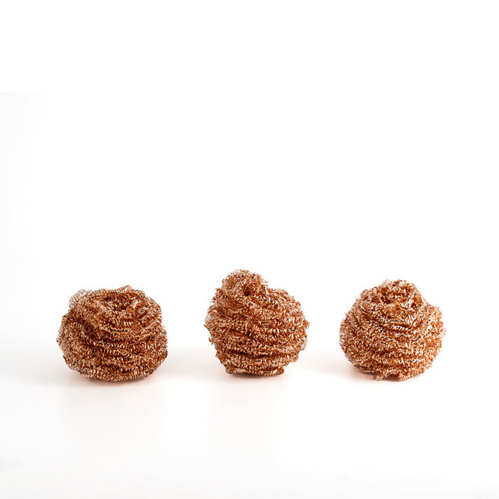 Copper Scourers Recyclable Pack of 3 60g