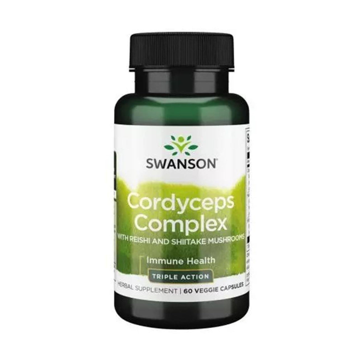 Cordyceps Complex Reishi and Shiitake Mushrooms 60 vcaps - Swanson - Herbal supplement - Eco Natural Products