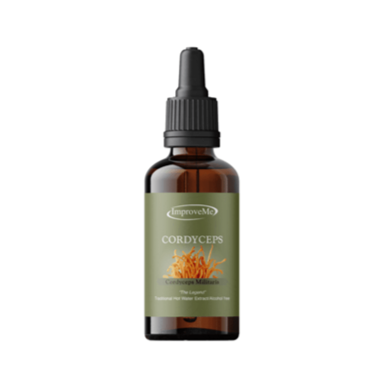 ImproveMe Cordyceps Mushroom Extract – 100ml vegan, alcohol-free glycerite from hot water extracted Cordyceps militaris.