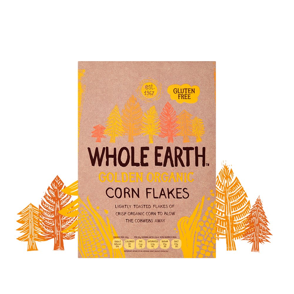 Cornflakes Classic 375g - Eco Natural Products - Whole Earth - Flakes