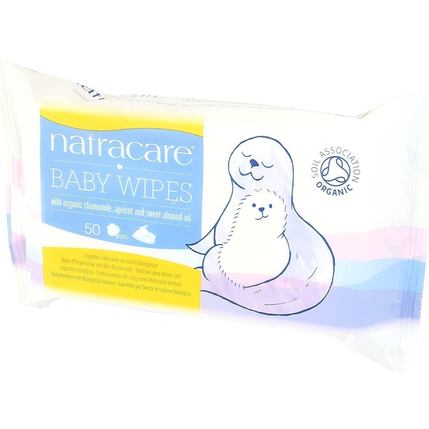 Cotton Baby Wipes 50 Per Pack - Eco Natural Products - Natracare - Wipes