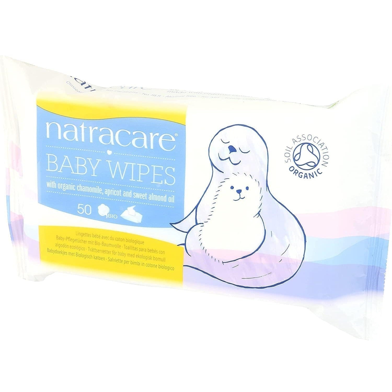 Cotton Baby Wipes 50 Per Pack - Natracare - Wipes - Eco Natural Products