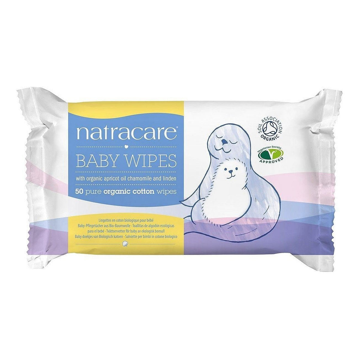 Cotton Baby Wipes 50 Per Pack - Natracare - Wipes - Eco Natural Products