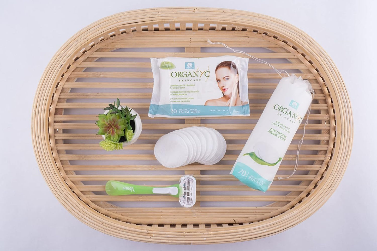 Cotton Facial Wipes 20pcs - Organyc - Face Wipes - Eco Natural Products