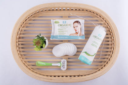 Cotton Facial Wipes 20pcs - Organyc - Face Wipes - Eco Natural Products