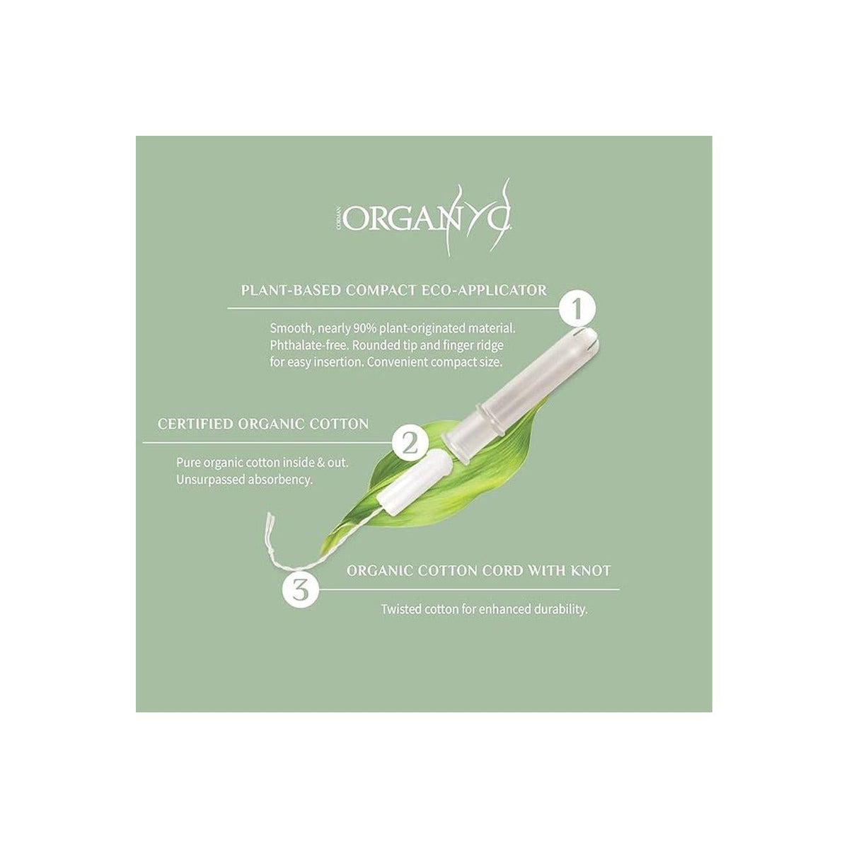 Cotton Tampons Regular 16 per pack EXP 01.03.2026 - Organyc - Organyc