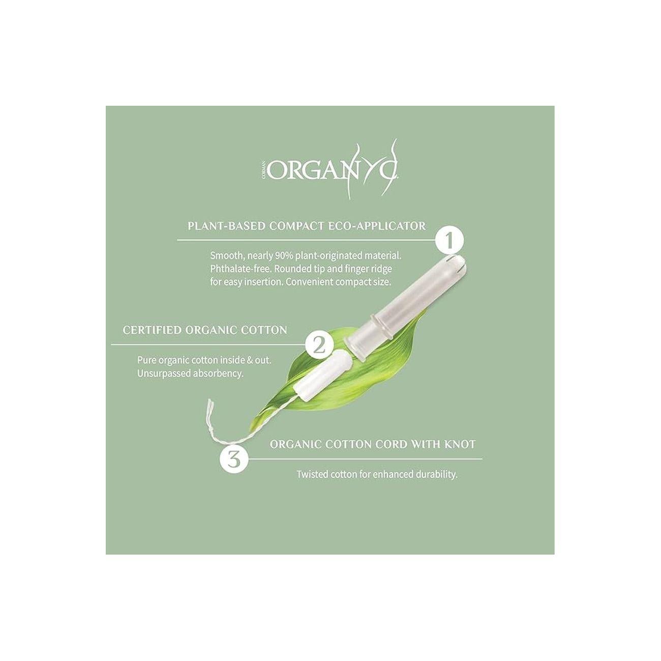 Cotton Tampons Regular 16 per pack EXP 01.03.2026 - Organyc - Organyc