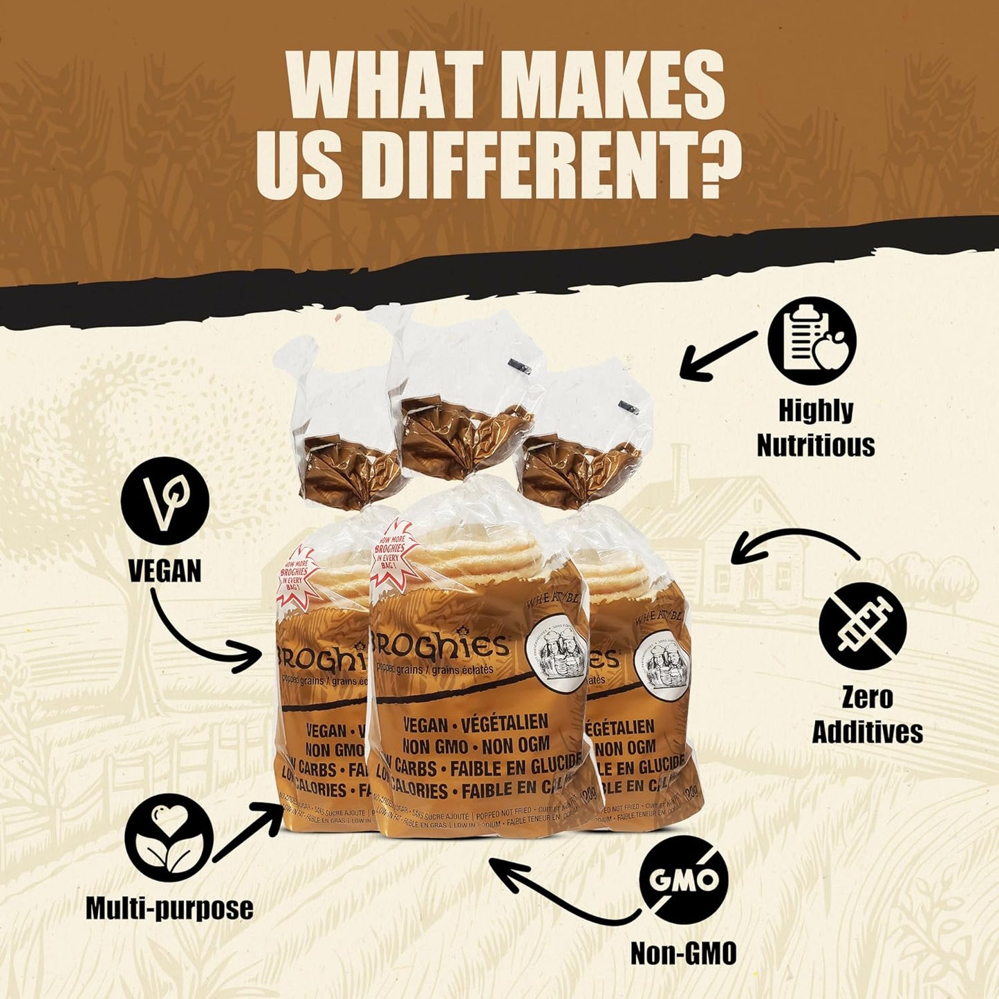 Crackers Wheat Broghies 75g - Broghies - Crackers - Eco Natural Products