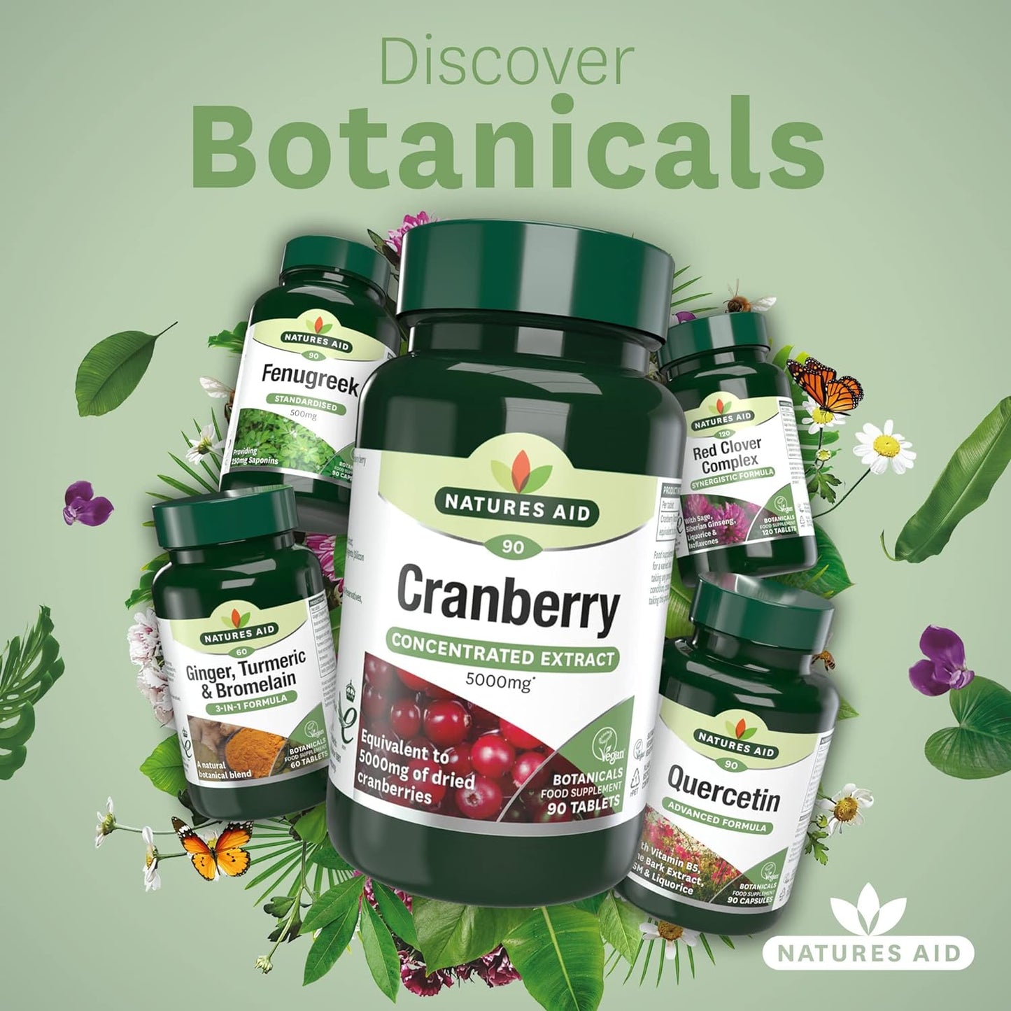 Cranberry 5000mg 90 Tablets - Natures Aid - Vitamins & Supplements - Eco Natural Products