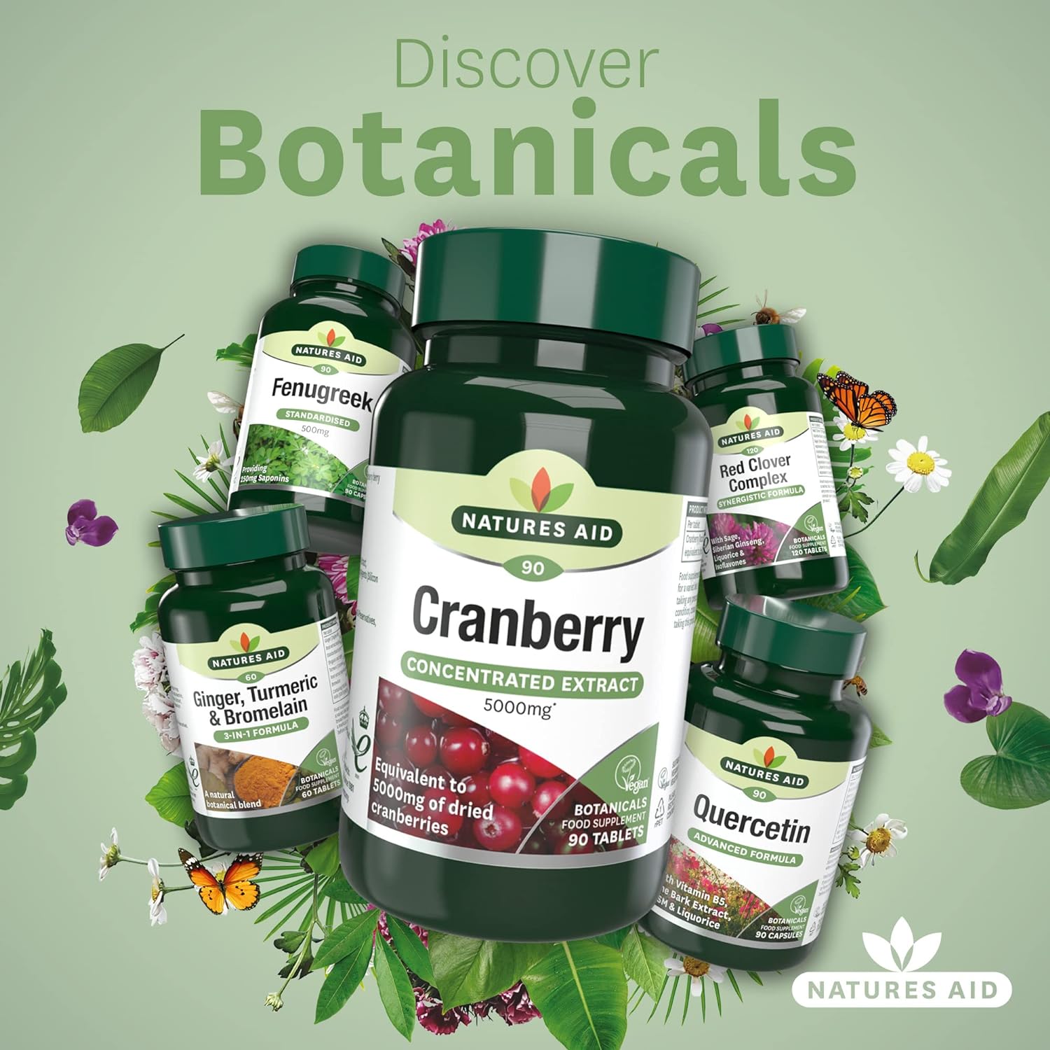 Cranberry 5000mg 90 Tablets - Natures Aid - Vitamins & Supplements - Eco Natural Products