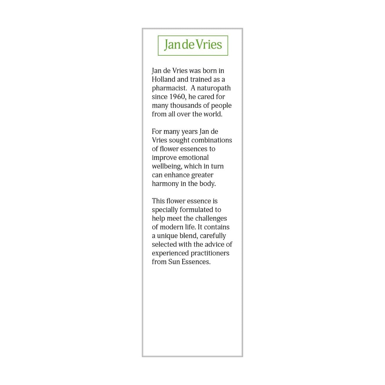 Craving Essence 30ml BBE 31.01.2026 - Jan de Vries - Herbal Essence - Jan de Vries