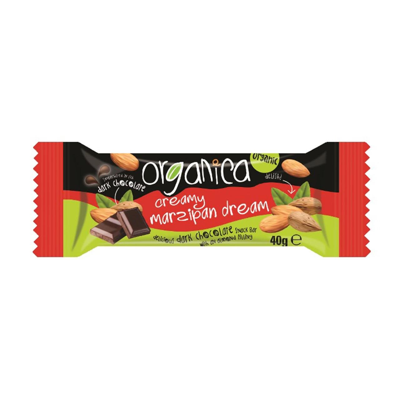 Creamy Mazipan Dream Snack Bar 40g - Eco Natural Products - Organica - Snack bar