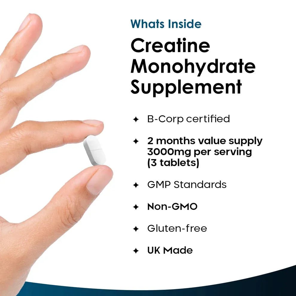 Creatine Monohydrate 3000mg 180 Capsules - New Leaf Products - Creatine - New Leaf Products