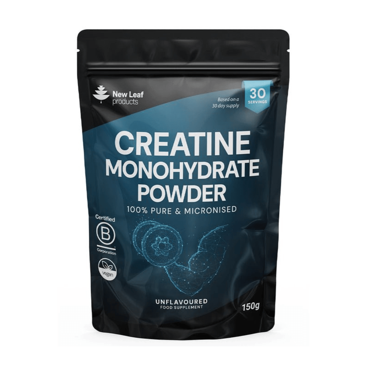 Creatine Monohydrate Powder 100% Micronized 150g - New Leaf Products - Food Supplements - New Leaf Products