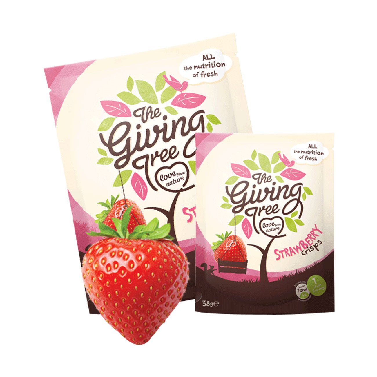 Crisps Freeze Dried Strawberry 38g - Giving Tree Ventures - Dried Fruits - Eco Natural Products